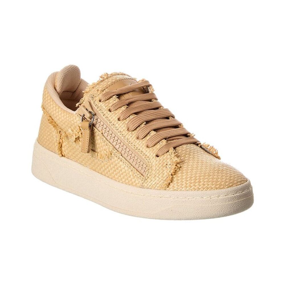 Giuseppe Zanotti Gz/94 Raffia Sneaker, Black